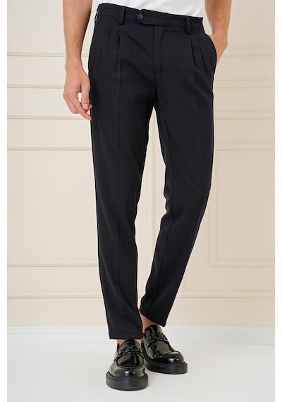 Efor P 1164 Slim Fit Siyah Klasik Pantolon Siyah