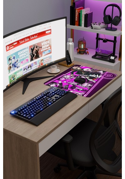 Danganronpa Kaymaz Dikişli Kauçuk Oyuncu Mousepad V2 - 48x40 Xl Gaming Mouse Pad Fare Altlığı