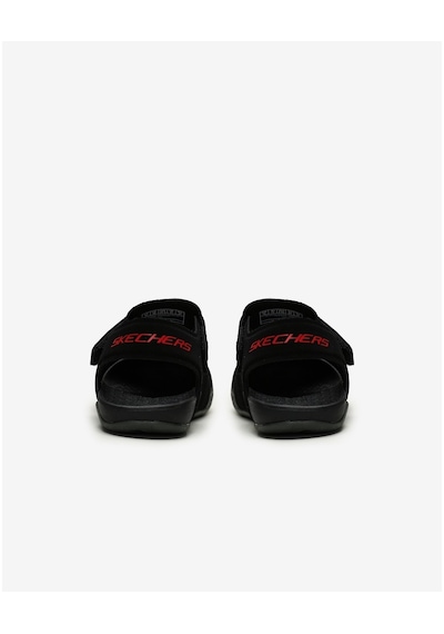 Skechers Side Wave Büyük Erkek Çocuk Siyah Sandalet 92330L Bkcc Siyah