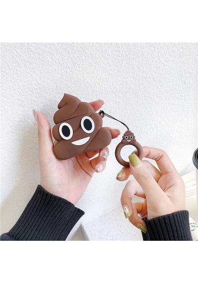Bipower Apple Uyumlu AirPods Pro Kılıf Poo