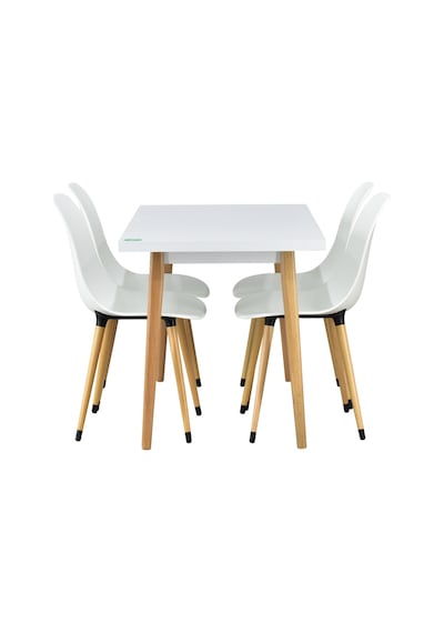 Vilinze Eames Sandalye Avanos Ahşap Mdf Mutfak Masası Takımı - 70x120 Cm Beyaz Vilinze Eames Sandalye Avanos Ahşap Mdf Mutfak Masası Takımı - 70x120 Cm Beyaz