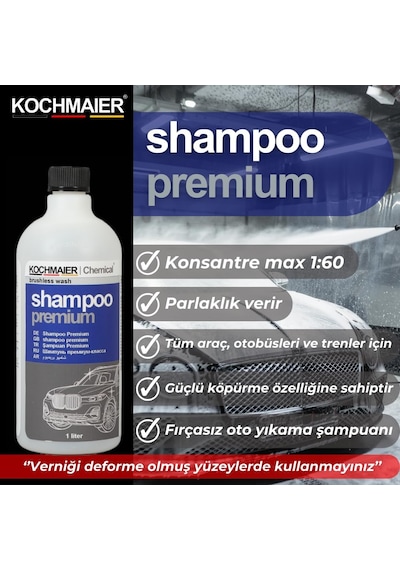 Shampoo Premium Oto Araç Cilalı Fırçasız Şampuan Temizleyici Kopüklü Snow Foam Yıkama Konsantre