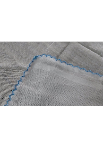 Algelsineve Iç Başörtüsü %100 Pamuklu 5 Li Paket Tülbent Kenarları Oyalı Beyaz Bez 80x80cm Çok Renkli