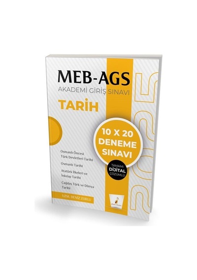 Meb - Ags Hazırlık Tarih 10x20 Tamamı Dijital Çözümlü Deneme S...