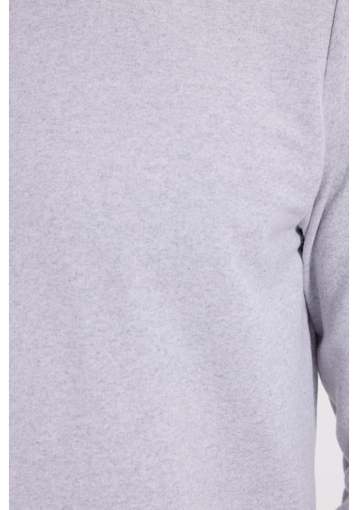 Tudors Erkek Relax Fit Rahat Kesim %100 Pamuk 2 İplik Bisiklet Yaka Gri Sweatshirt -41516 Gri