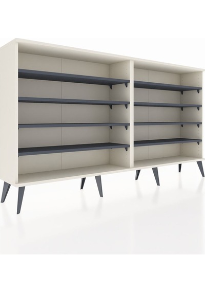 Arges Konsol 8 Raflı 176x30x99 Aytaşı-aytaşı/antrasit Aytaşı-aytaşı/antrasit