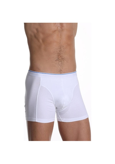 Çift Kaplan Erkek Elastanlı Beyaz Boxer 889