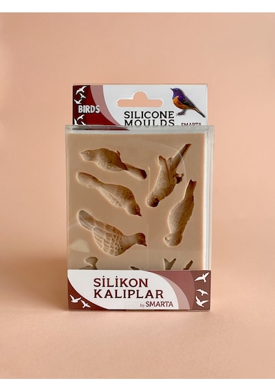 Smarta Silikon Epoksi ve Polimer Kil Kalıbı Birds