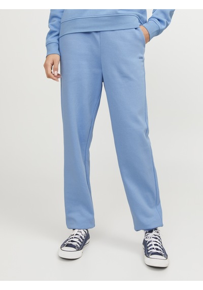 Jack & Jones Kadın Logolu Sweat Pantolon - Abbie Silver Lake Blue Çok Renkli