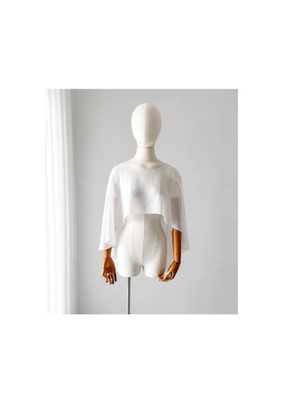 Ezni Atelier Şifon Gelin Pelerini 75 Cm Transparan Gelinlik Pelerini Uzun Gelin Pelerini Zarif Düğün Pelerini Beyaz Beyaz Ezni Atelier Şifon Gelin Pelerini 75 Cm Transparan Gelinlik Pelerini Uzun Gelin Pelerini Zarif Düğün Pelerini Beyaz Beyaz