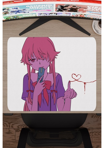 Mirai Nikki Anime V5 - 48x40 Xl Gaming Kauçuk Kaymaz Taban Mouse Pad Fare Altlığı
