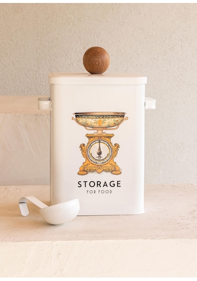 The Mia Storage Mutfak Saklama Kabı 13x20x28 Cm Beyaz