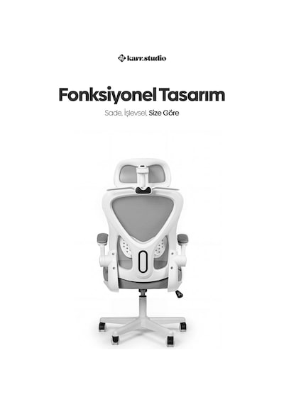 Oslo Ergonomik Çalışma Sandalyesi - Gri