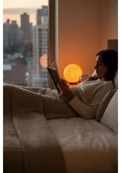 Ay Küre Masa Lambası 17.4 Cm Dekoratif Gece Lambası Gün Işığı Led Ampul Dahil