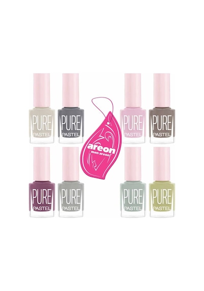 Pastel Oje Yeni Pure Set 8'li 617-618-619-620-621-622-623-624- Areon Araç Ve Oda Kokusu