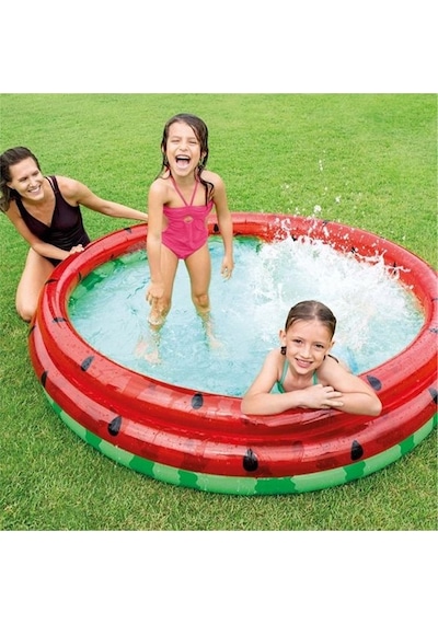 Intex Karpuz Desenli Şişme Havuz 168 x 38 CM Çok Renkli