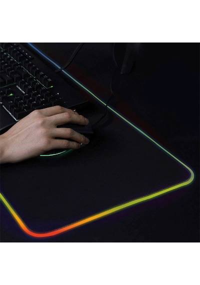 Preo Gmp01xl 790x300x3mm Rgb Led Aydınlatmalı 12 Farklı Mod Xl Gaming Mouse Pad