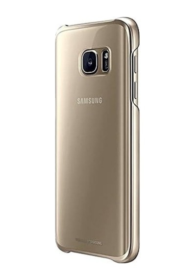 Galaxy S7 Cep Telefonu Kılıfı, Şeffaf Altın 50 x 22