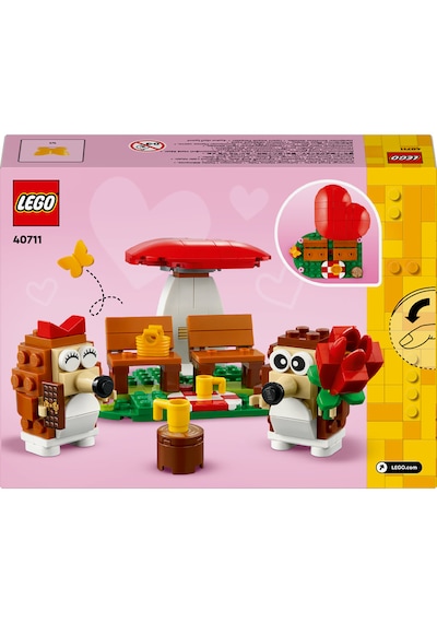 LEGO® Kirpi Pikniği 40711 – 8 Yaş ve Üzeri Çocuklar İçin Mantar Modeliive Hayvan Figürü İçeren Oyuncak Yapım Seti (166 Parça)