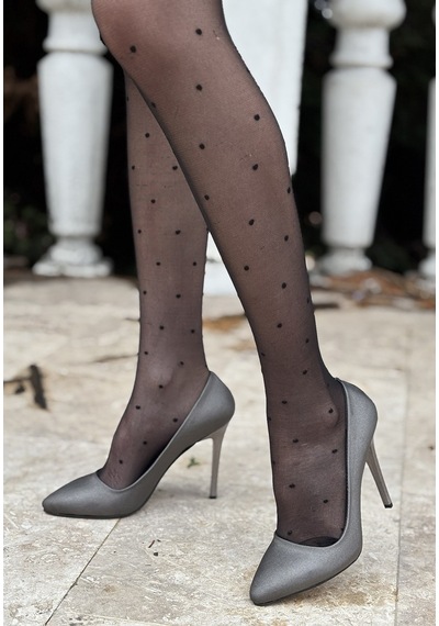 Sekans Hillar Platin Saten Stiletto Ayakkabı
