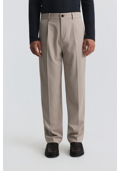 Antioch Regular Fit Pileli Pantolon Bej