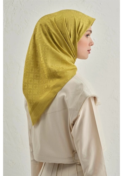 Armine Floş Pamuk Eşarp 2 - 95 X 95 / Yeşil - 54 Yeşil - 54