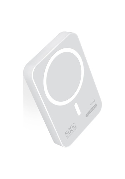 5000 Mah Beyaz 15w Magsafe Destekli Txm5 Powerbank Kablosuz Şarj + Stand Tasarım BEYAZ