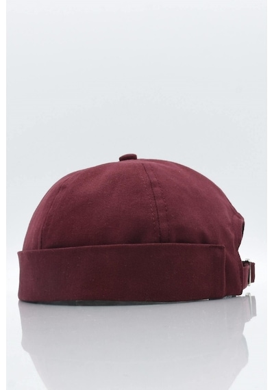 Külah Bordo Hiphop Docker Şapka %100 Pamuk Katlamalı Cap Bordo-Standart