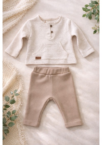Uğur Bebe %100 Pamuk Organik Triko Bebek Takımı Erkek Bebek Kazak Alt Set Yumuşak Premium Ekru Sütlü Kahverengi Ekru Sütlü Kahverengi Uğur Bebe %100 Pamuk Organik Triko Bebek Takımı Erkek Bebek Kazak Alt Set Yumuşak Premium Ekru Sütlü Kahverengi Ekru Sütlü Kahverengi