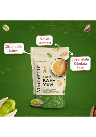 Minnettar Fıstıklı Kahve 165 Gr Geleneksel