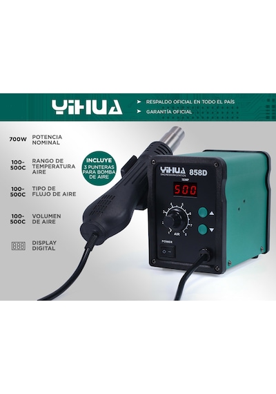 Yihua 858d Sıcak Havya İstasyonu