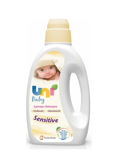 Uni Baby Sensitive Hipoalerjenik Parfümsüz Çamaşır Deterjanı + Yumuşatıcı 1500 ML