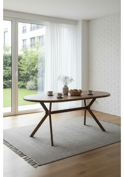 Zae Mdf Yemek Masası 90x170 Cm Barok Barok Zae Mdf Yemek Masası 90x170 Cm Barok Barok