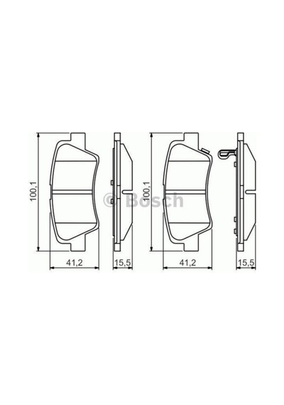 Arka Fren Balatasi Elantra 10--83022ka10, 583020aa10, 583022ha51,