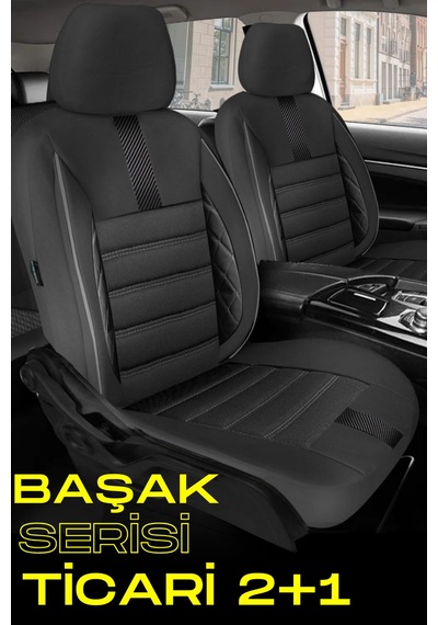 Seat Altea 2005-2012 Uyumlu Siyah Başak Serisi 2+1 Ticari Koltuk Kılıfı