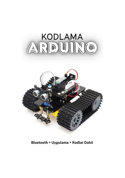 Arduino Robot Araba Kiti 2wd Paletli 38in1 Stem Eğitim Seti Bluetooth Kontrollü Programlanabilir