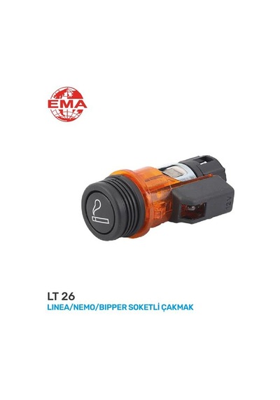 Ema Komple Çakmak Soketli Lınea-nemo-bıpper Turuncu / 3 Fişli Ema Lt26