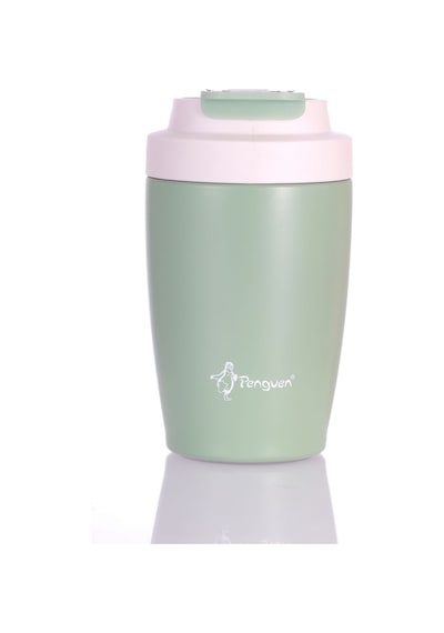 Penguen-3047 Yeşil Pipetli Mug Termos 400 Ml Yeşil