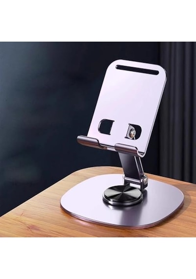 Ayrex Ht-72 Metal Masa Üstü Telefon Tutucu Alüminyum 360 Derece Dönebilir Tablet Standı Lila Diğer