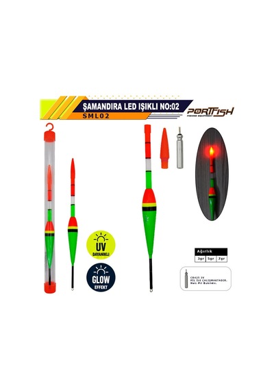 Portfish Şamandıra Led Işıklı No:02 3gr
