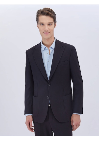 Kip Lacivert Mikro Modern Fit Takım Elbise Çok Renkli