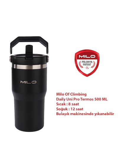 Milo Of Climbing Daily Unipro 500 Ml Çelik Termos Siyah
