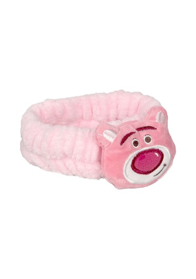 Lotso Bear Peluş Bandana Makyaj Spa Saç Bandı Açık Pembe Pembe