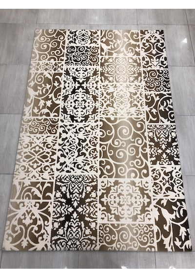 Saray Halı Sembol Sbp 17 Rv1 150X230 Kahve Krem 4 M2 Halı !