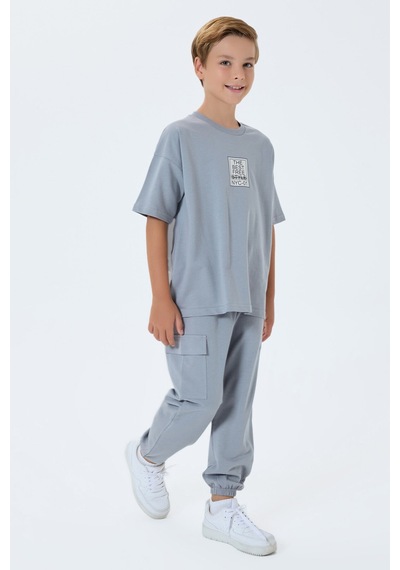 Rolypoly Erkek Çocuk Gri Pijama Takım Rp3766-c-v1