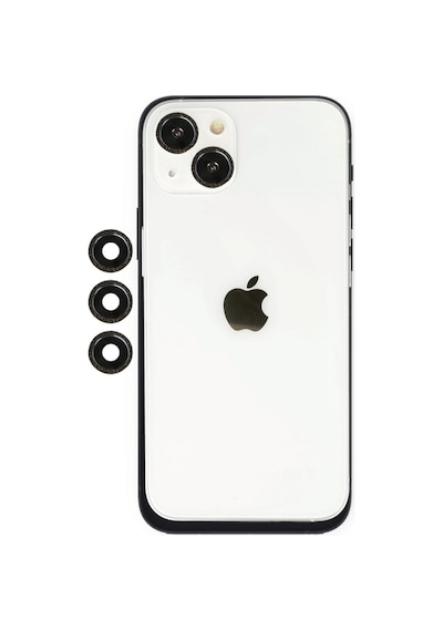 iPhone Uyumlu 14 Shine Kamera Lens - Siyah Diğer