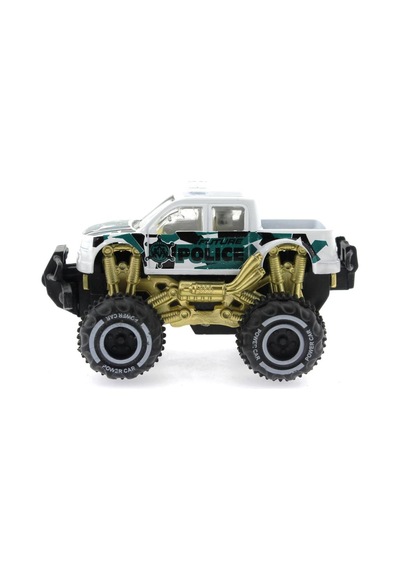 Çek Bırak Mini Off Road Beyaz Polis Aracı