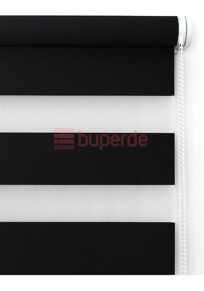 Buperde Siyah Eko Zebra Stor Perde
