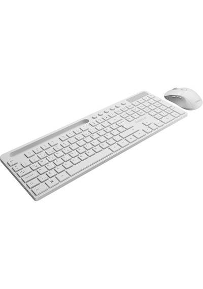 Everest Km-730 Beyaz Kablosuz Klavye Mouse Seti Optik