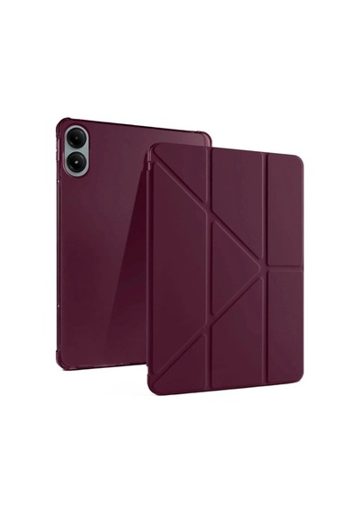 Kalem Stylus Xiaomi Redmi Pad Pro 12.1 Kılıf Kalemlikli Mars Tablet Kılıfı - Mürdüm Diğer